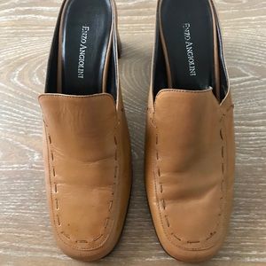 Enzo Angiolini tan leather mules Size 8.5M
